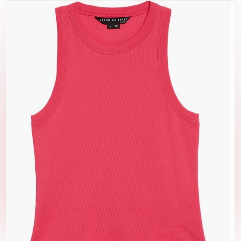 Veronica Beard Jordyn Rib Stretch Cotton Tank (Size Small) NWT